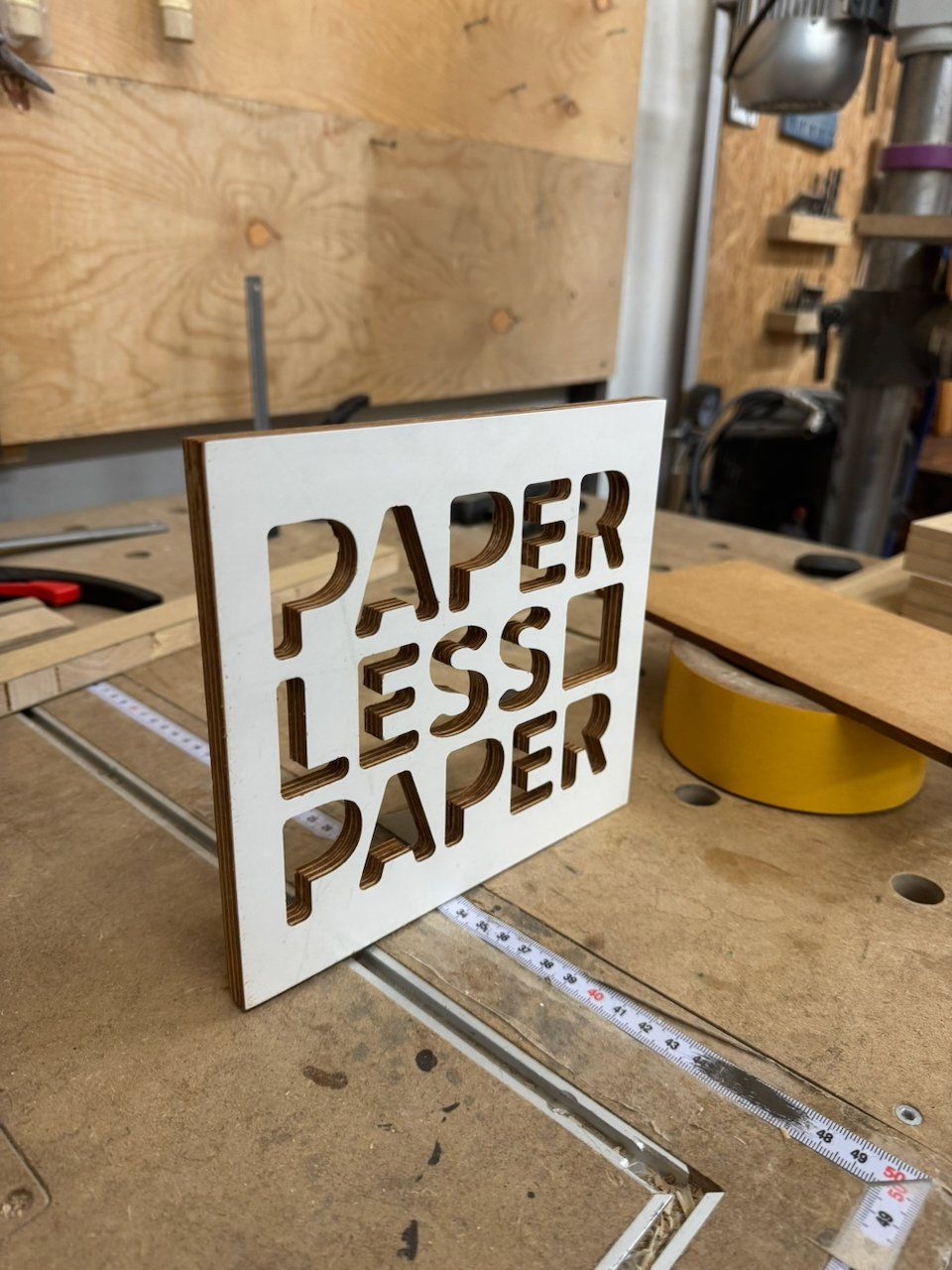 CNC gefrästes Schild